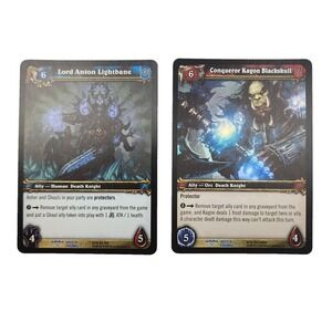 Wow World Of Warcraft TCG Lord Anton Lightbane Conqueror Kagon WOTLK Promo